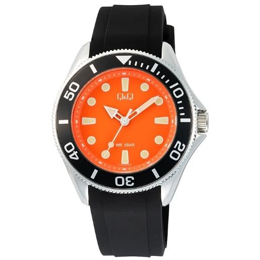 Q&Q Mod. GENT DIVER BLACK WATCHES