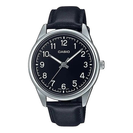 CASIO COLLECTION Mod. CASUAL. LEATHER - BLACK