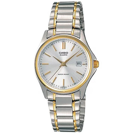 CASIO COLLECTION Mod. LADY DATE STEEL-GOLD - ARGENTEE. GOLD INDEXES