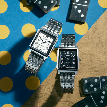 CASIO COLLECTION Mod. TANK - STEEL, WHITE