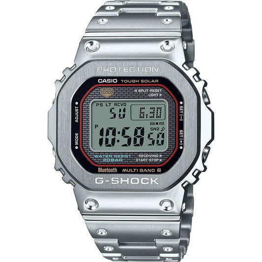 CASIO G-SHOCK MASTER OF G Mod. THE ORIGIN FUL METAL watch, 20 ATM water resistant, 40 mm stainless steel case and strap, solar multifunction.