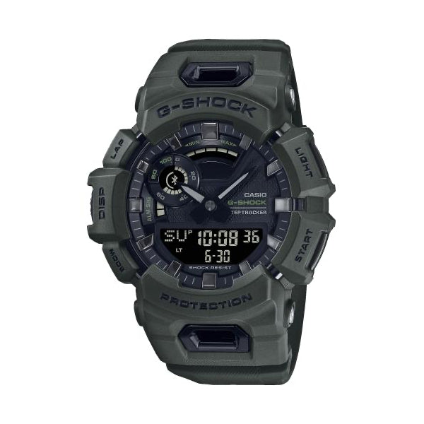 CASIO G-SHOCK Mod. G-SQUAD Bluetooth URBAN UTILITY SERIE wristwatch, 20 ATM water resistant, multifunction quartz movement, in resin casing.