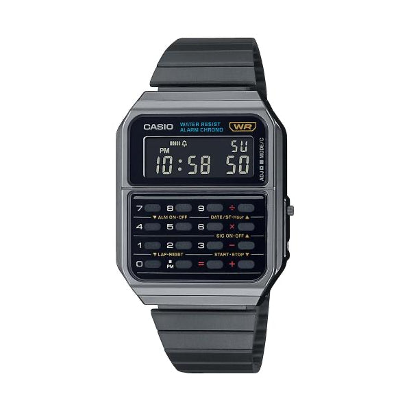 CASIO VINTAGE Mod. CALCULATOR EDGY COLLECTION - FULL BLACK ***SPECIAL PRICE***