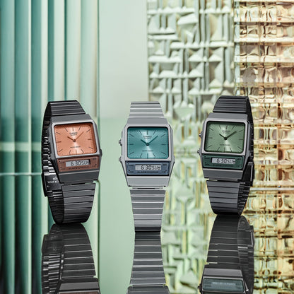 CASIO VINTAGE Mod. EDGY COLLECTION - AQUA GREEN