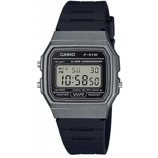 CASIO VINTAGE Mod. F-91 BIO RESIN STRAP - BLACK