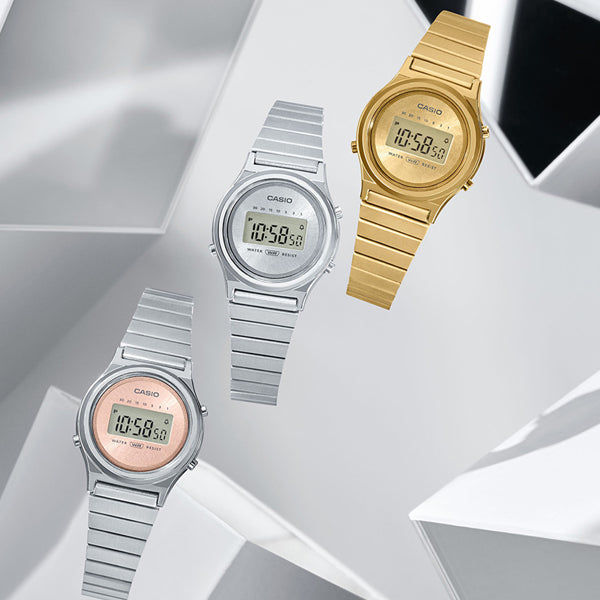 CASIO VINTAGE Mod. MINI COLLECTION SLIM ROUND - GOLD WATCHES