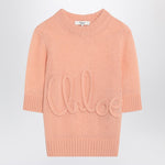 Chloé Peach-colored top with logo embroidery CH25UMP26740/R_CHLOE-81L_323
