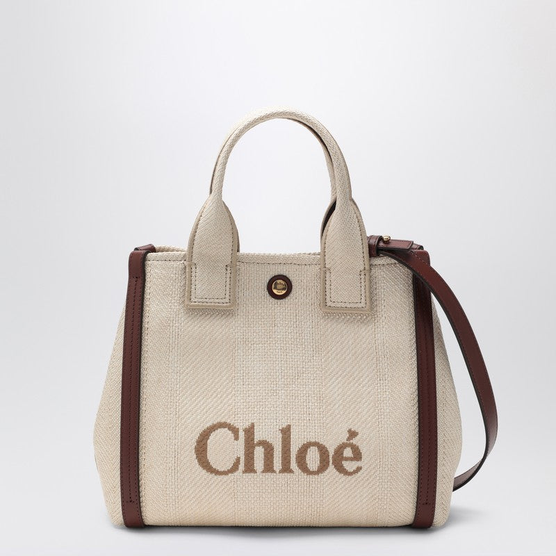 Small Chloé Carry Tote bag in sand colour CH25US911P19/R_CHLOE-24P_100