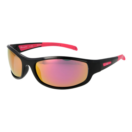 CHAMPION MOD. CUW5207 64C05 ladies sunglasses with pink accents and mirrored lenses.