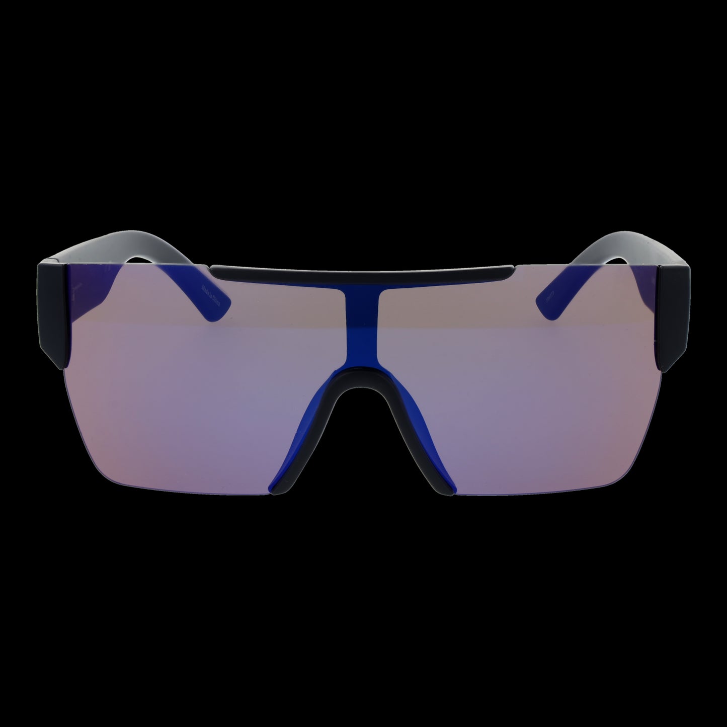 CHAMPION MOD. CUW5233 139C02 gent sunglasses with reflective lenses and black frame