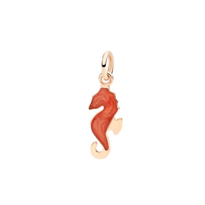 CHARMS DODO MOD. DMC4006SEAHSEPA9R seahorse charm in coral, elegant design, luxury accessory