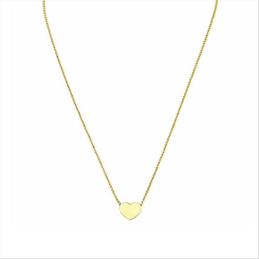 AMEN JEWELRY Mod. CLHG3 gold heart pendant necklace on a thin chain