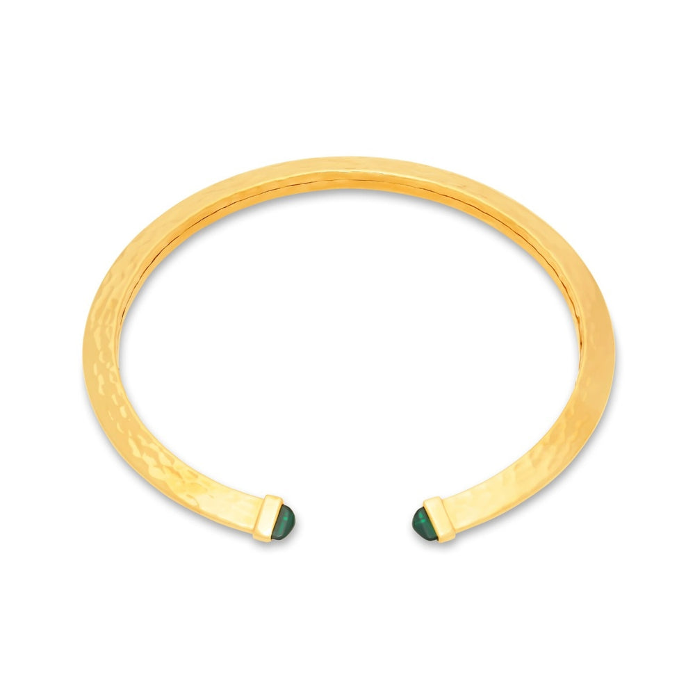 Gold bracelet with green accents, similar in style to COLLANE RASPINI MOD. 12299