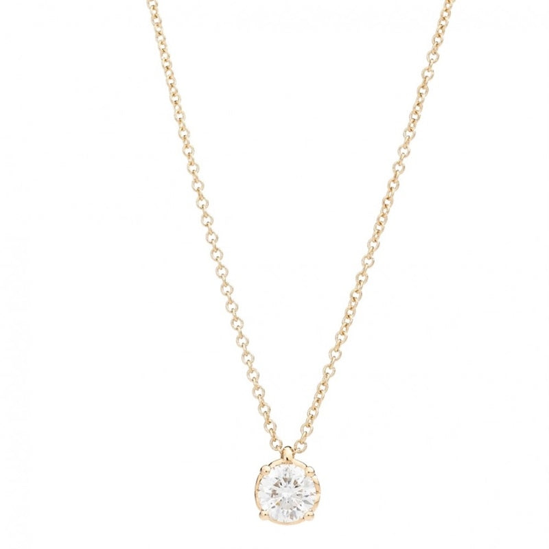 COLLANE RECARLO MOD. P01PX001_G010-45 elegant gold necklace with diamond pendant