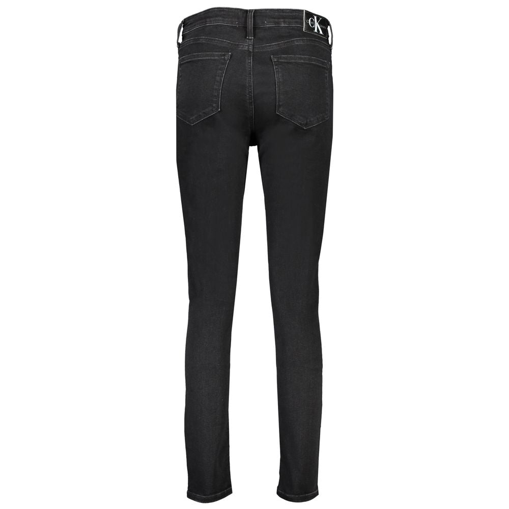 Calvin Klein Black Cotton Women's Skinny Jean