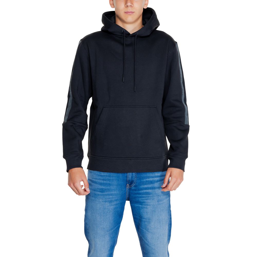 Calvin Klein Jeans Black Cotton Hoodie
