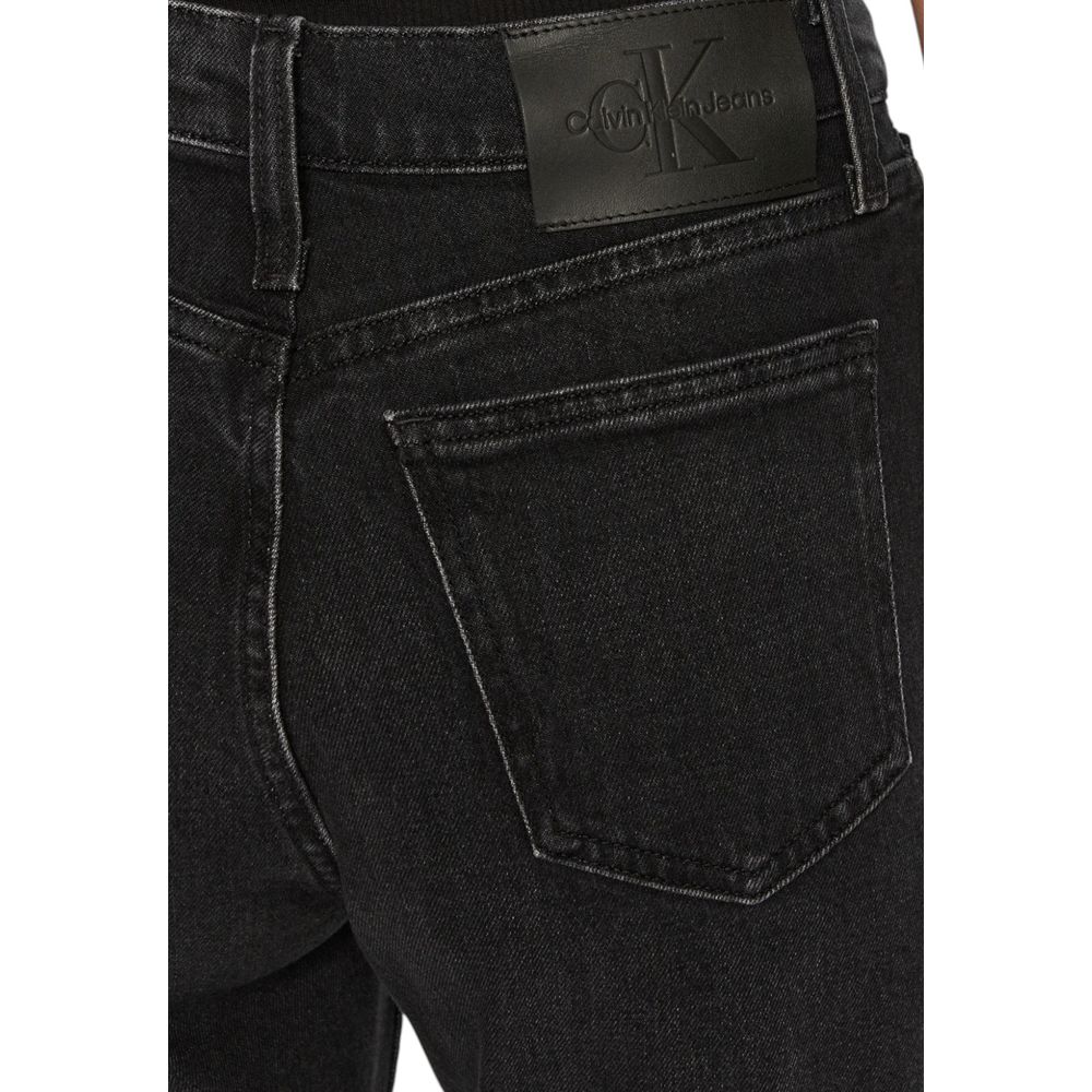Calvin Klein Jeans Black Cotton Mom Jeans