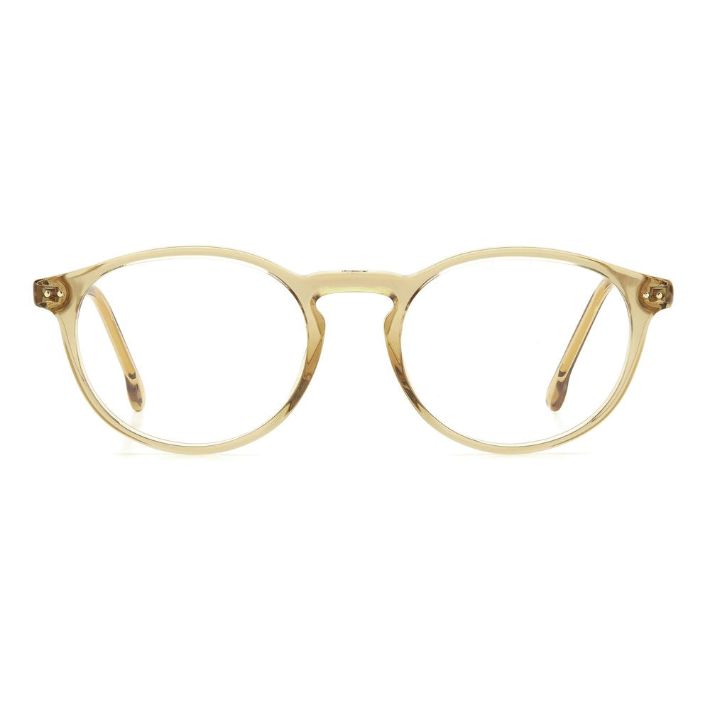 Carrera Beige Acetate Glasses (Frames) with champagne color, unisex design, lens/bridge/temple 51/19/145 mm