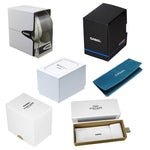 Official packaging options for CASIO Mod. DAY DATE MULTIFUNCTION - GREEN wristwatch, including various box designs.