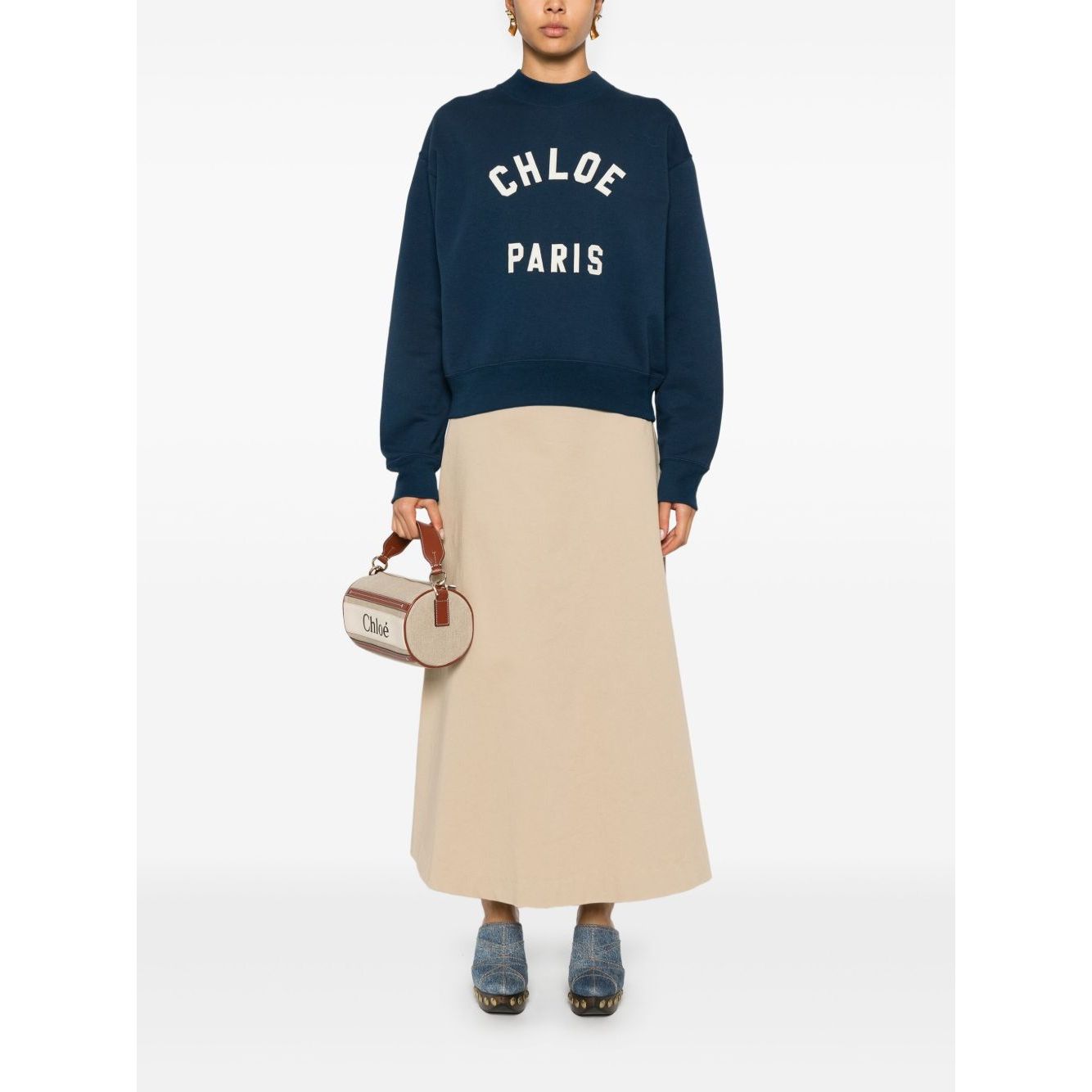Chloé Chloè Sweaters Blue Topwear