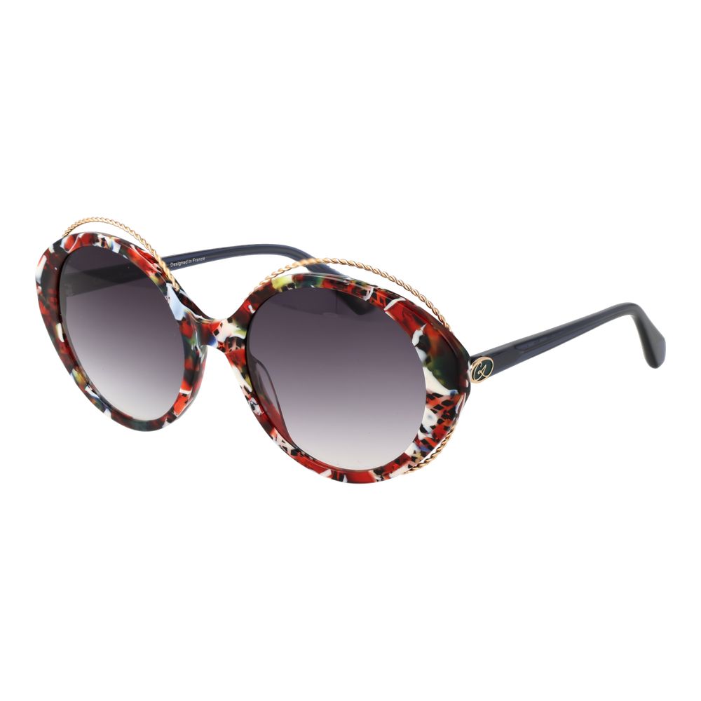 Christian Lacroix Multicolor Women Sunglass with acetate frame and green lenses.