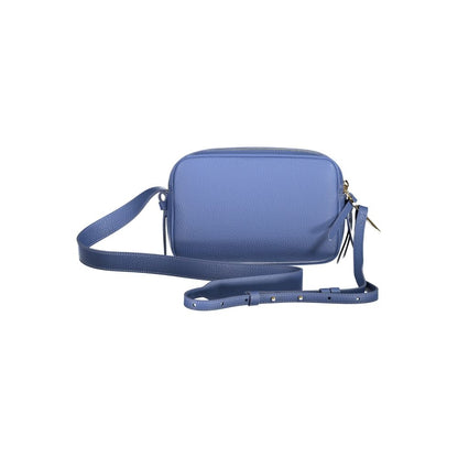 Coccinelle Light Blue Leather Women Handbag with adjustable strap showcasing Italian craftsmanship.