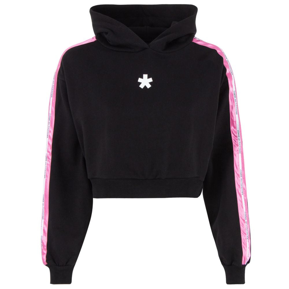 Comme Des Fuckdown Black Cotton Women's Sweater Hoodie
