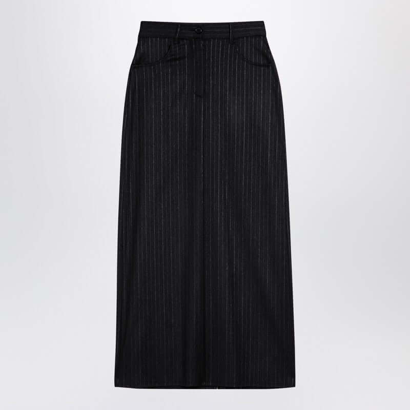 DEPARTMENT 5 Grey pinstripe wool-blend skirt DG0372TS0167/P_DEPAR-927_102