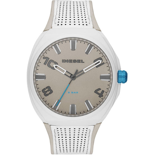 DIESEL Mod. STIGG wristwatch, 48mm stainless steel case, silicone strap, water resistant 10 ATM, quartz movement for gents.