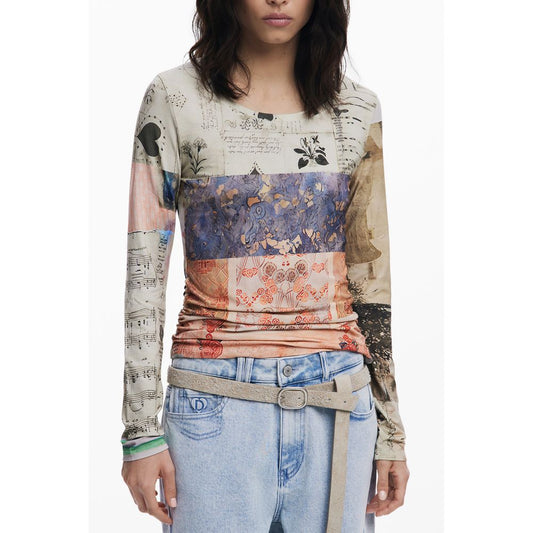 Desigual Beige Viscose Women Top