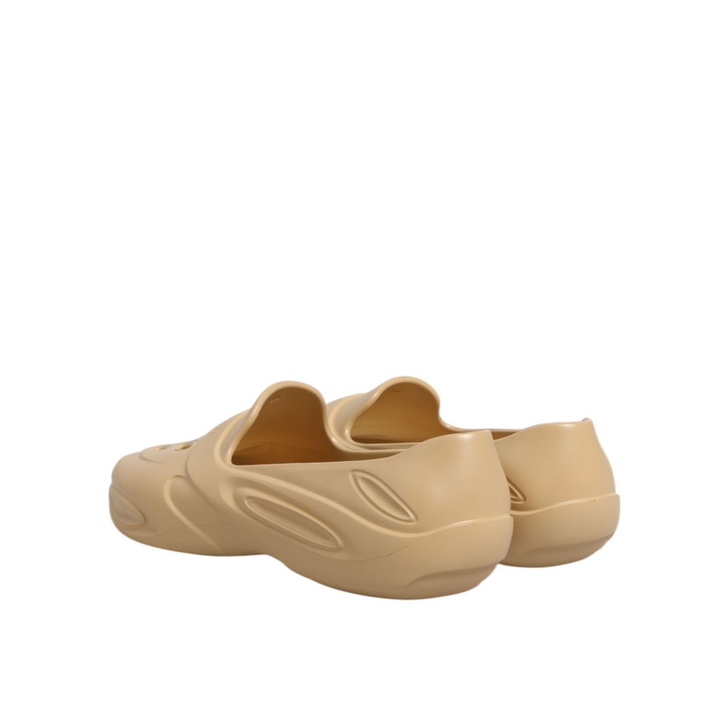 Dolce & Gabbana Beige Rubber Slides Low Top Sneakers Shoes