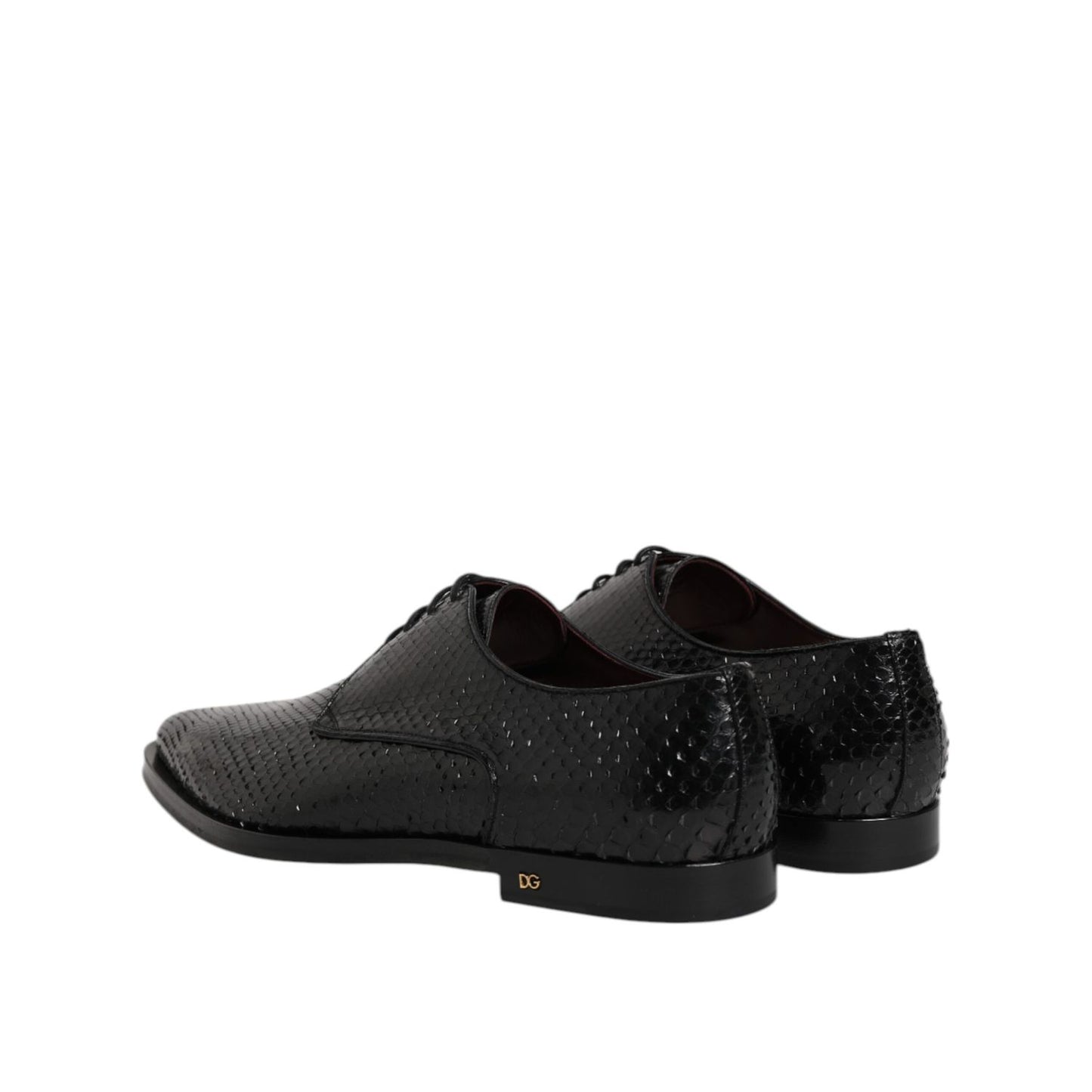 Dolce & Gabbana Black Leather Lace Up Dress Men Derby Shoes