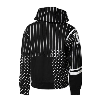 Dolce & Gabbana Black White Stripe Hooded Sweatshirt Sweater