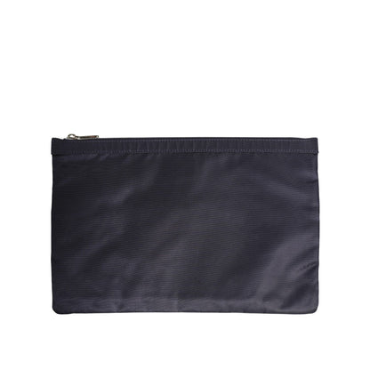 Dolce & Gabbana Blue DG Logo Patch Embellished Pouch Clutch Men Borse Bag