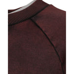 Dolce & Gabbana Brown Logo Cotton Crew Neck Pullover Sweater TSH87571-48