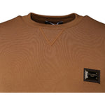 Dolce & Gabbana Brown Logo Plaque Crew Neck Pullover Sweater TSH87583-48