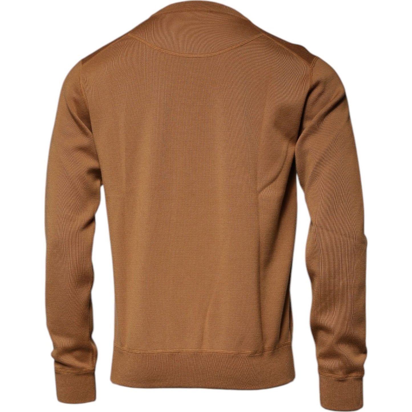 Dolce & Gabbana Brown Logo Plaque Crew Neck Pullover Sweater TSH87583-48