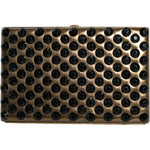 Dolce & Gabbana Gold Crystal Bifold Clutch Evening Party Women Purse Bag BAG1534