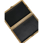 Dolce & Gabbana Gold Crystal Bifold Clutch Evening Party Women Purse Bag BAG1534