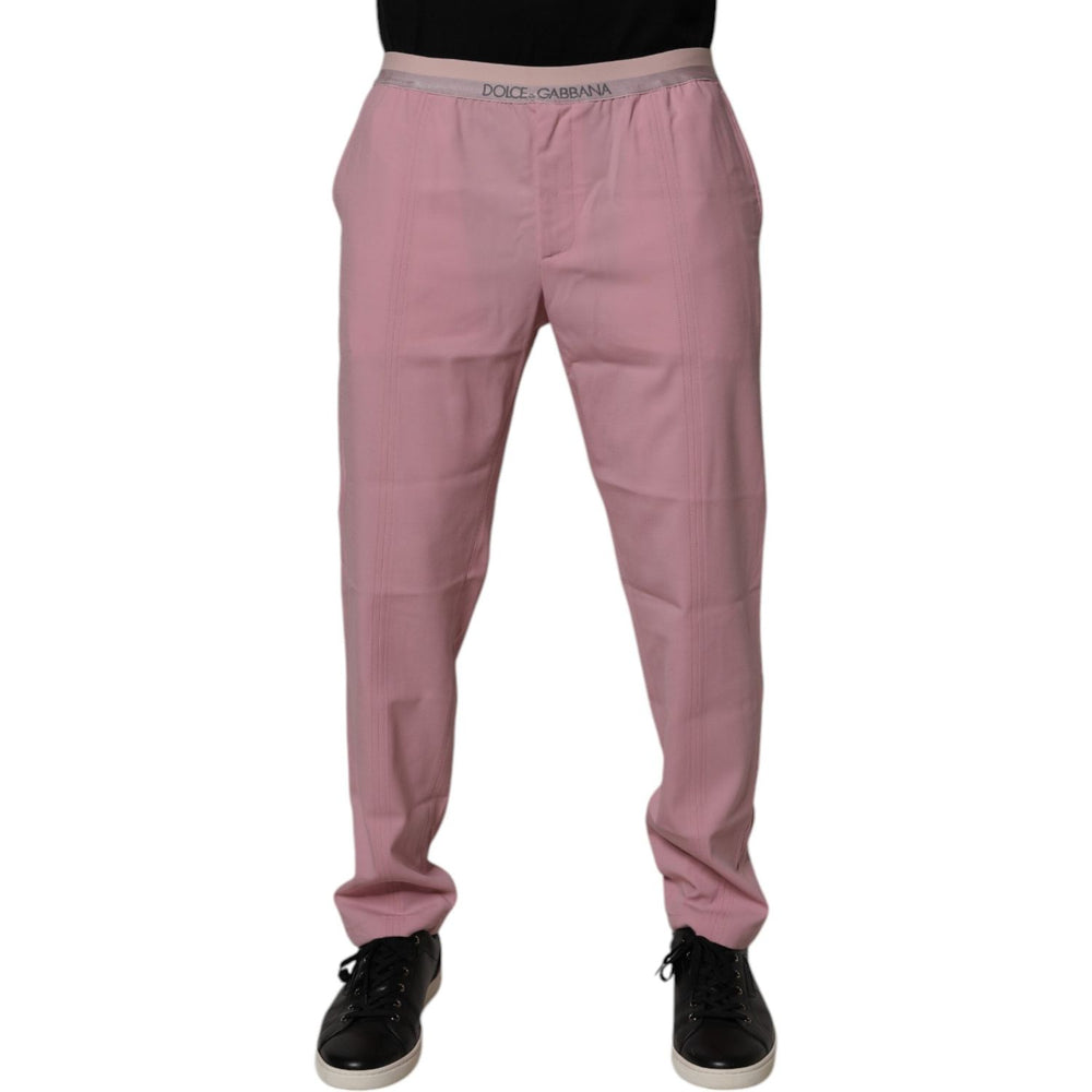 Dolce & Gabbana Pink Cotton Stretch Chino Pants PAN75201-48