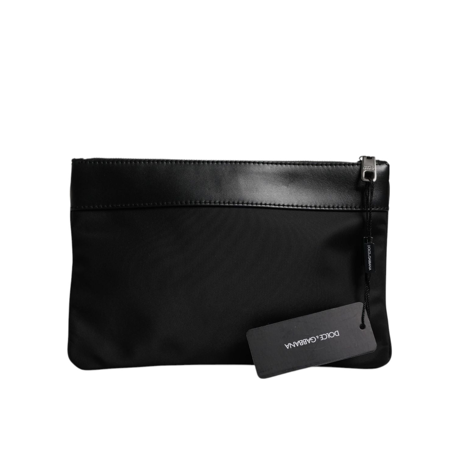 Dolce & Gabbana Multicolor Leopard Print Jacquard Logo Plaque Pouch Bag