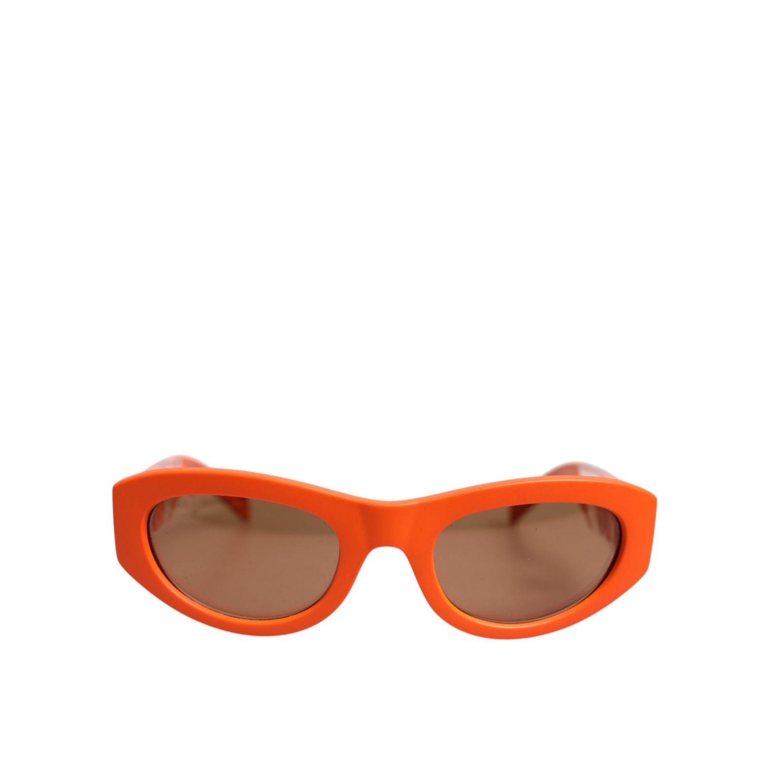 Dolce & Gabbana Orange Reborn To Live Oval Frame Logo Eyewear Sunglasses
