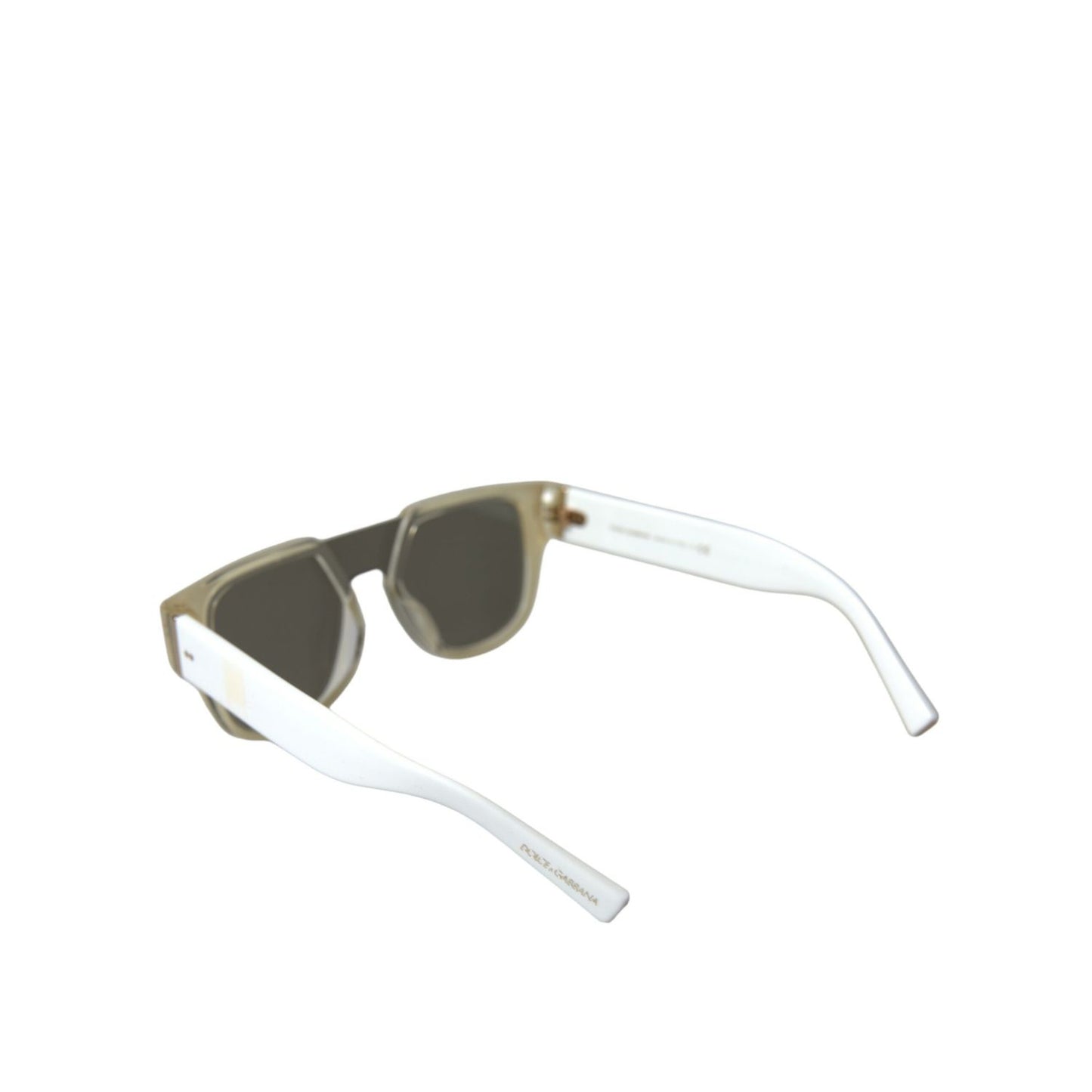 Dolce & Gabbana White Acetate Mirror Lenses DG4356 Sunglasses
