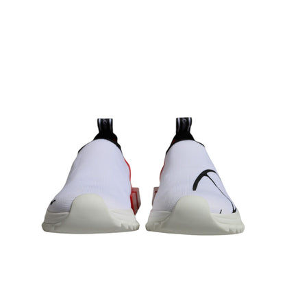 Dolce & Gabbana White Red Low Top Sorrento Men Sneakers Shoes