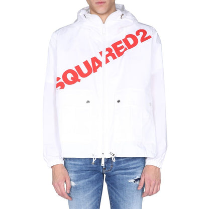Dsquared² White Cotton Shell Jacket