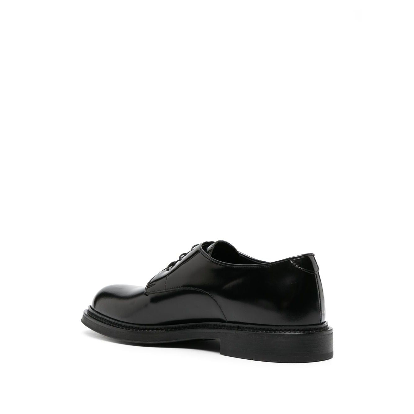 EMPORIO ARMANI EXCLUSIVE Derby shoes in buffed leather Boots