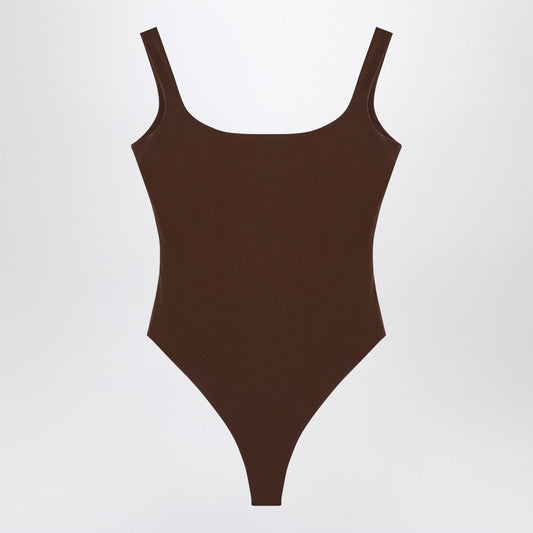 Entire Studios Brown nylon-blend bodysuit