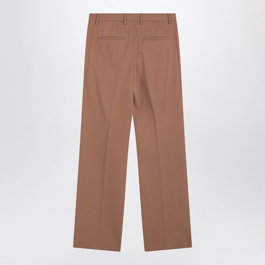 Lardini Wide beige wool pants