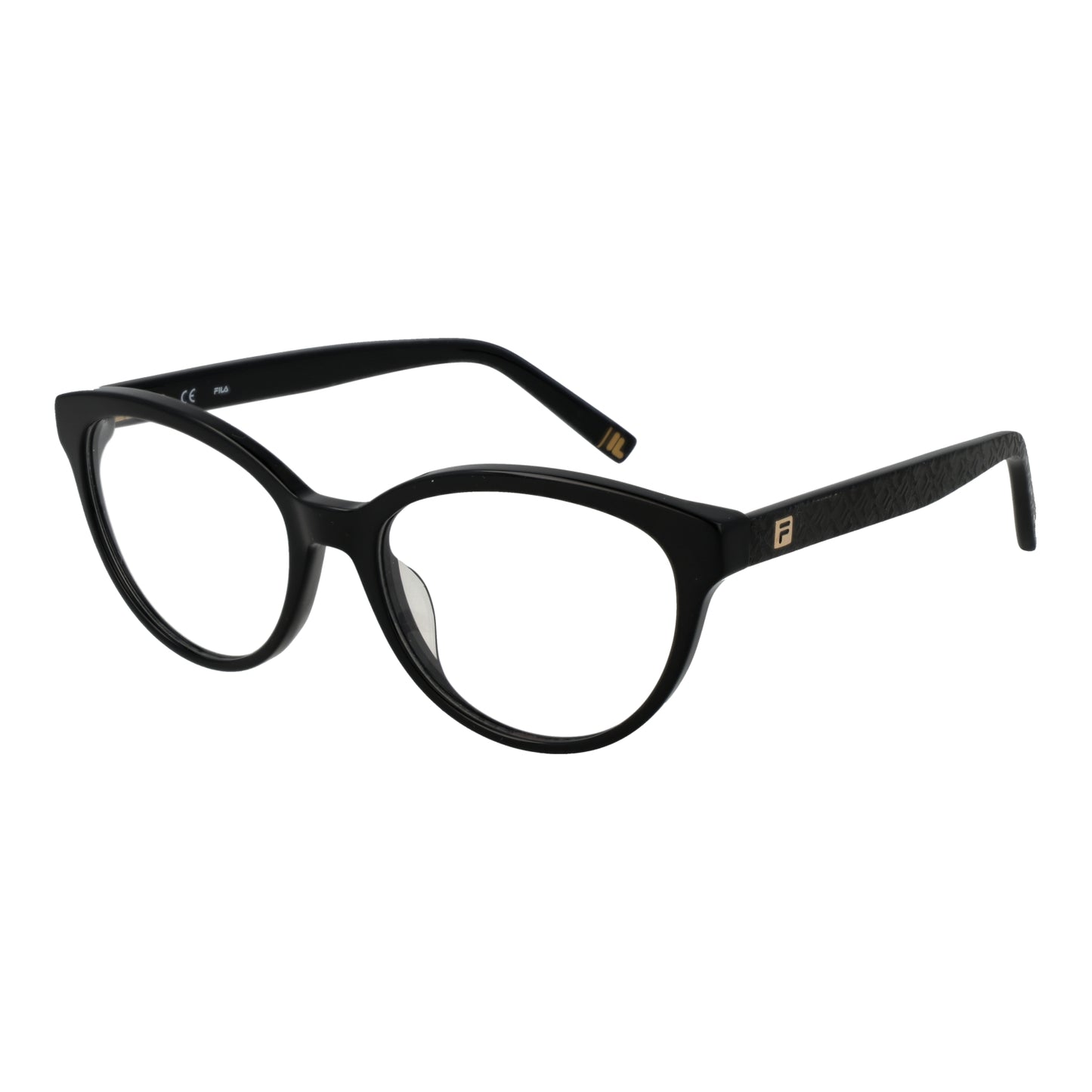 Black women's eyeglasses FILA MOD. VFI092 53700Y, stylish and elegant design for ladies.