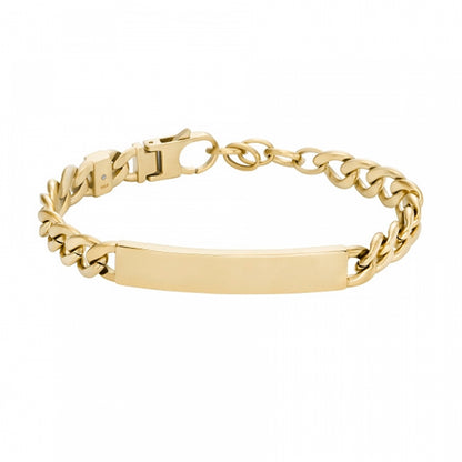 Gold bracelet - FOSSIL JEWELS JEWELRY Mod. JF04465710 on white background